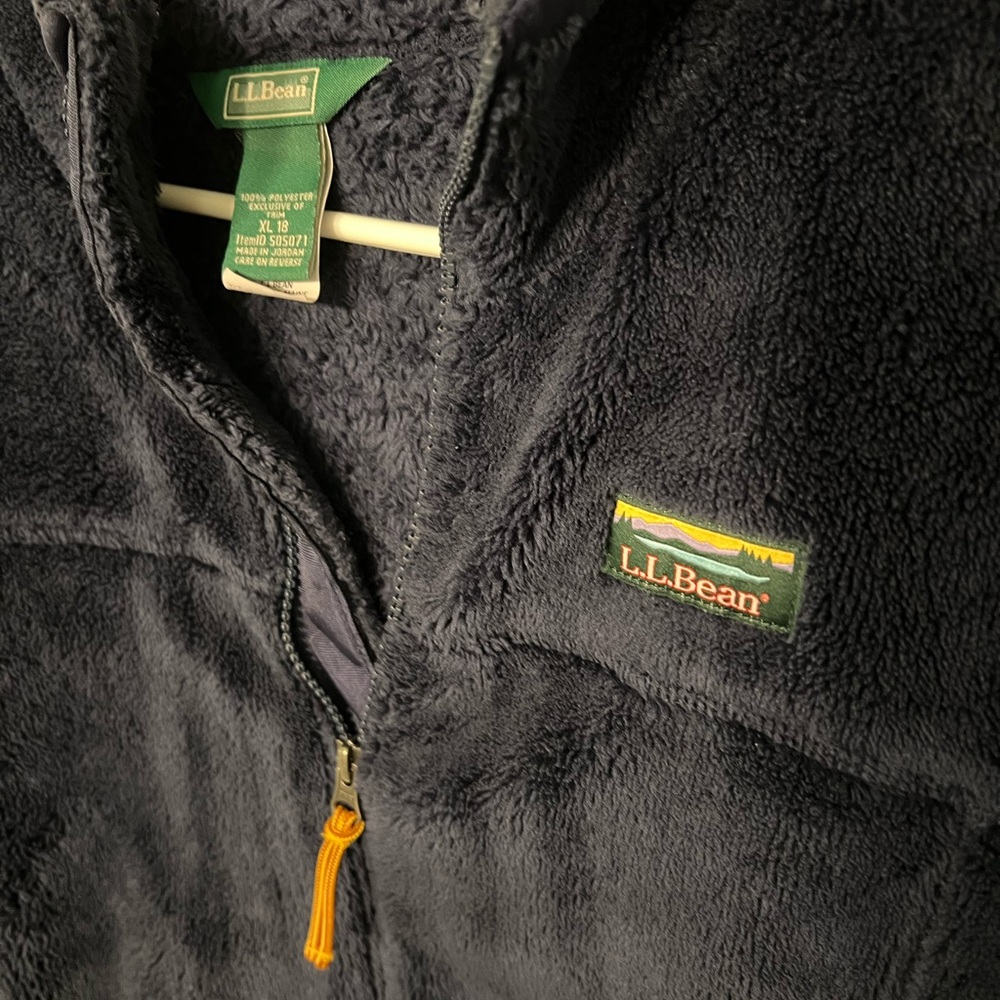 L.L.Bean Navy Fleece Jacket